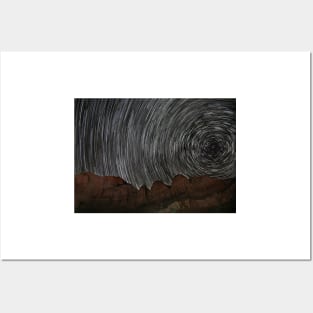 Star Trails at Zion Posters and Art